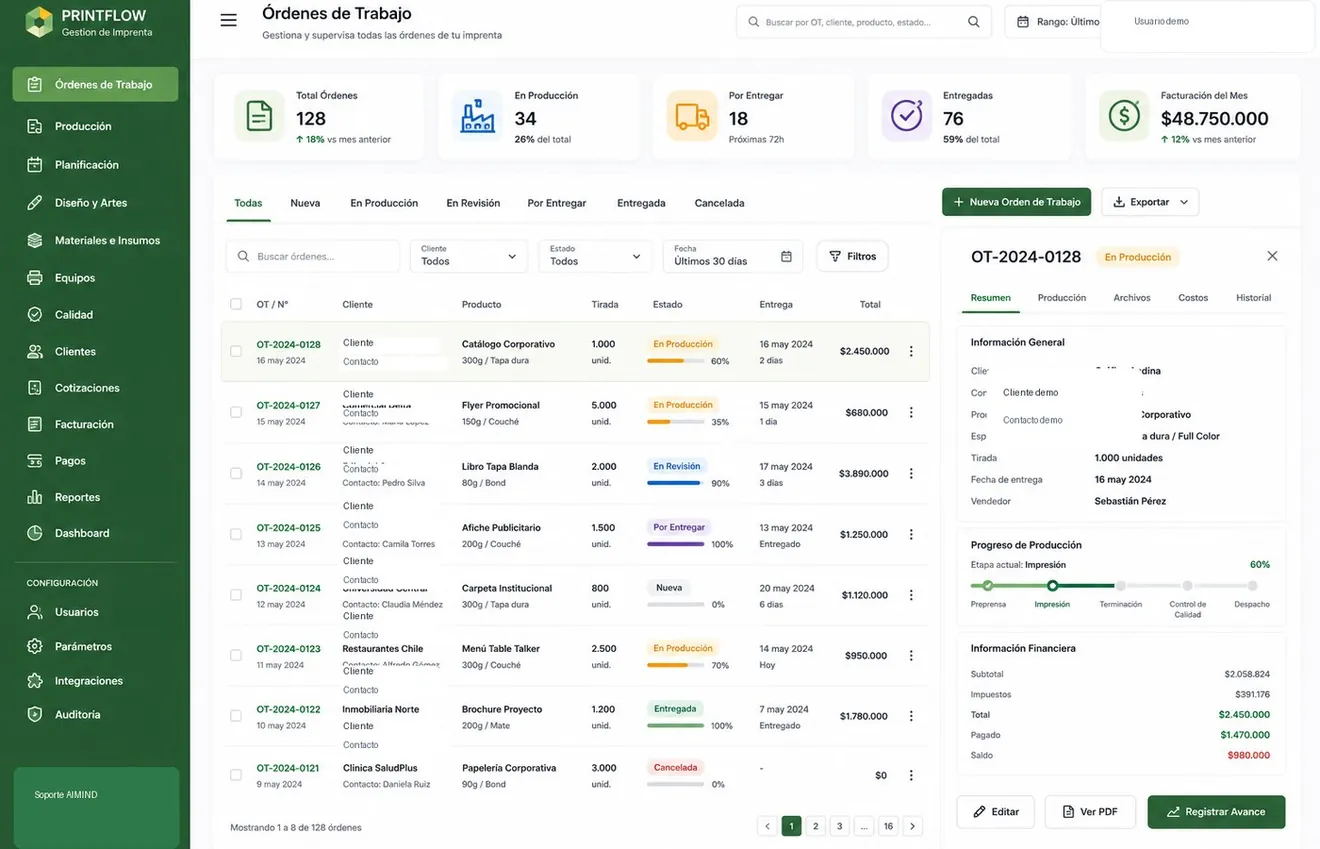 Software de gesti&oacute;n de &oacute;rdenes de trabajo y control de producci&oacute;n
